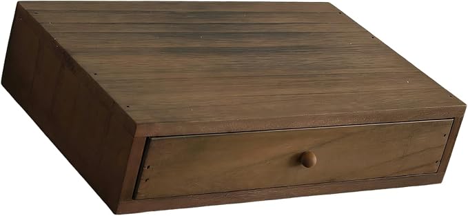 Wooden Desktop Holder with Spacious Compartments Storage Box Perfect for Documents and Craft Supplies Wooden Offices Planner