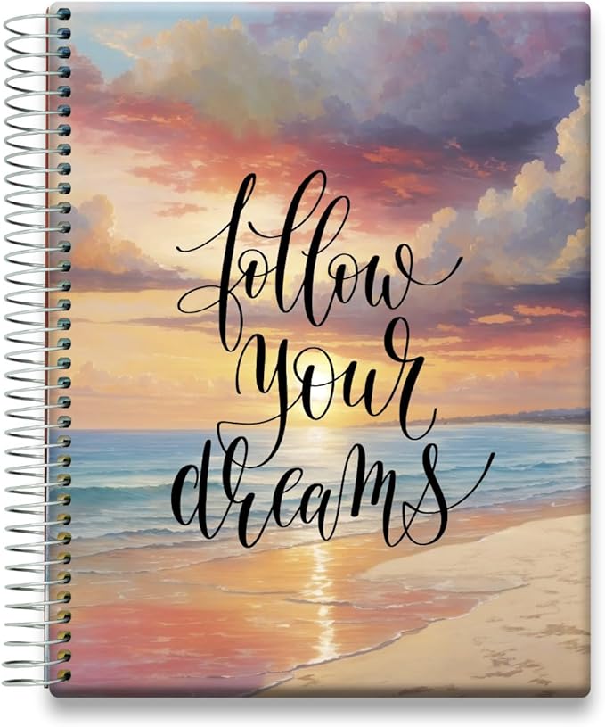 Tools4Wisdom Planner 2026-2027 - Dated April 2026-2027 June - Weekly Monthly Daily Academic Year Calendar with Stickers, Tabs, Pocket & Thick Paper - Spiral Bound 8.5x11 Hardcover - A6J7 - Pastel Sunrise