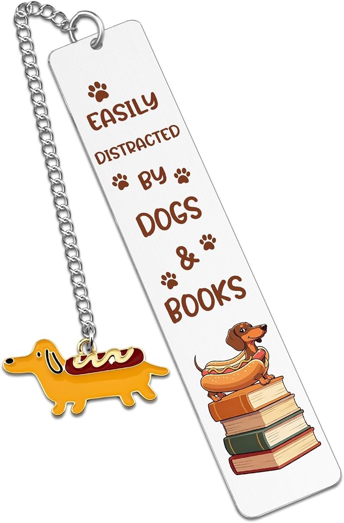 Dachshund Gifts for Women Dachshund Bookmarks for Book Lovers Weiner Dog Gifts for Women Birthday Christmas Weenie Dog Gift Cute Bookmarks
