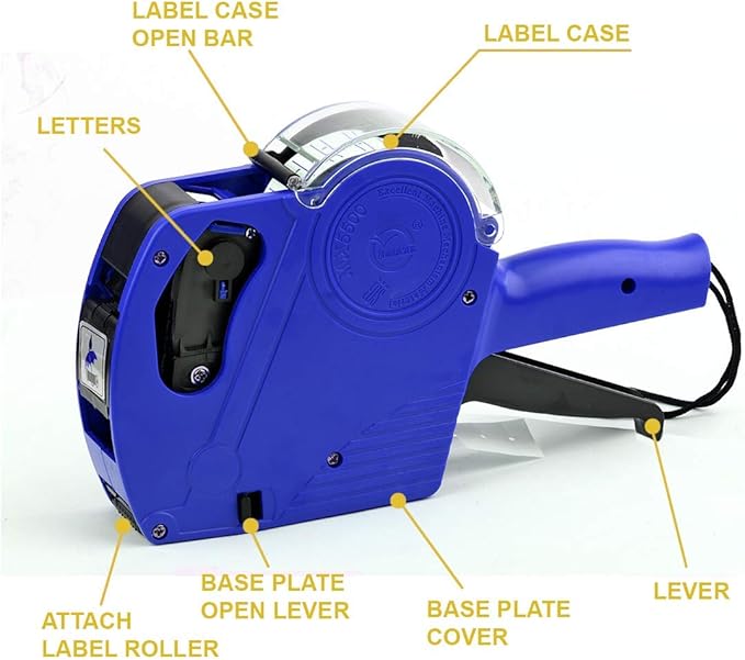 MX5500 EOS Blue 8 Digits Pricing Gun Kit with 7,000 Labels & Spare Ink
