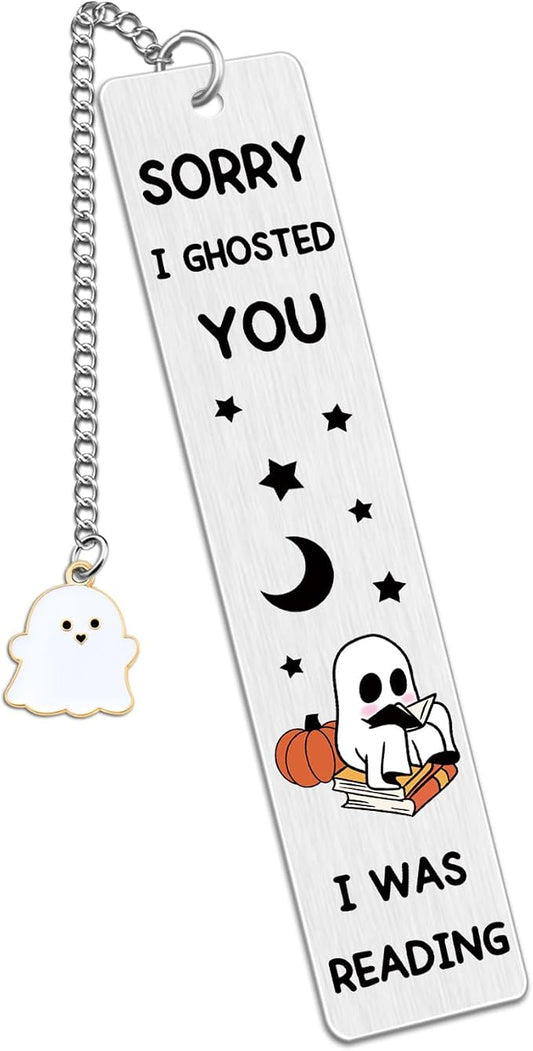 Cute Bookmarks for Women Book Accessories for Reading Lovers Funny Bookmarks for Women Cool Spooky Ghosts Bookmark Birthday Easter Halloween Gifts for Friends Female Teacher