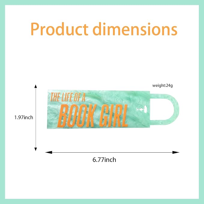 The Life of A Book Girl Bookmark, Showgirl Inspired Acrylic Bookmarks for Book Lovers, ERAS Tour Gifts