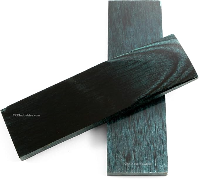 EZSMITH Dymalux Handle Scale Set - (Layered) - (Indigo) - (Indigo/Black) - (5.0 x 1.5 x 0.250) - Custom Handle Material