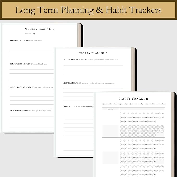 Time Blocking and ADHD Planner by Refine Days. 180 Undated Pages, To Do List, Hourly Schedule, Daily and Monthly Agenda. Time Management & Productivity Notebook. A5 (Black)
