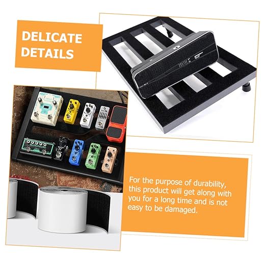 YARNOW 2 Rolls Guitar Pedal Mounting Tape Strips Tape for Pedal Board Accessories Strong Adhesive Durable During Performances