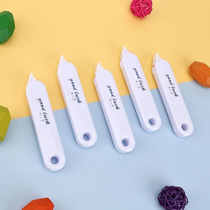 5-Piece Correction Tapes, Aesthetic White Pull Out Tape, Quick Dry, Instant Correct, Easy to Use for School Office Supplies (White)