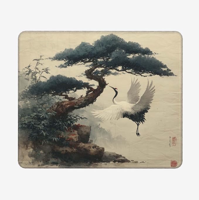 Voltique Mouse Pad Small Desk Mat, Bird Computer Mousepad with Stitched Edges Non-Slip, Keyboard Mouse Pad for Desktop Office Desk Accessories
