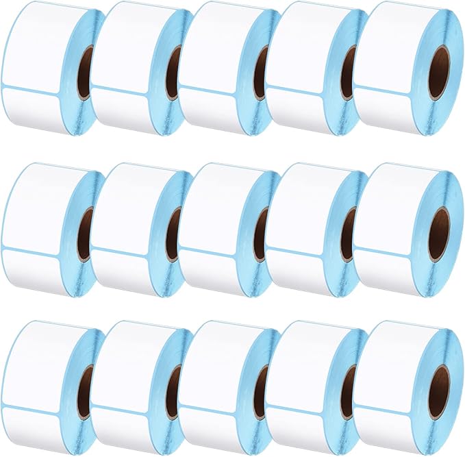 15 Roll Self Adhesive Label Sticker Address Labels, Width 40Mm Direct Thermal Label Stickers for Labelling Envelopes,40×70mm×400