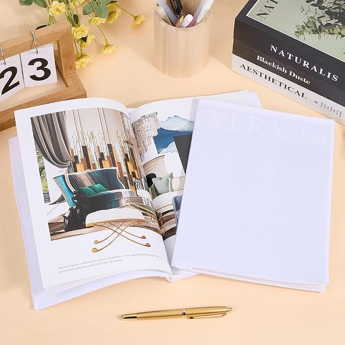 CRASPIRE 2Pcs White Stretch Book Cover Stretchy Book Covers 9 x 14in Wrap Sleeve Up to 9 x 11in Rectangle Elastic Cloth Washable Reusable Durable Protective Cover for Hardcover Book Paperback Textbook