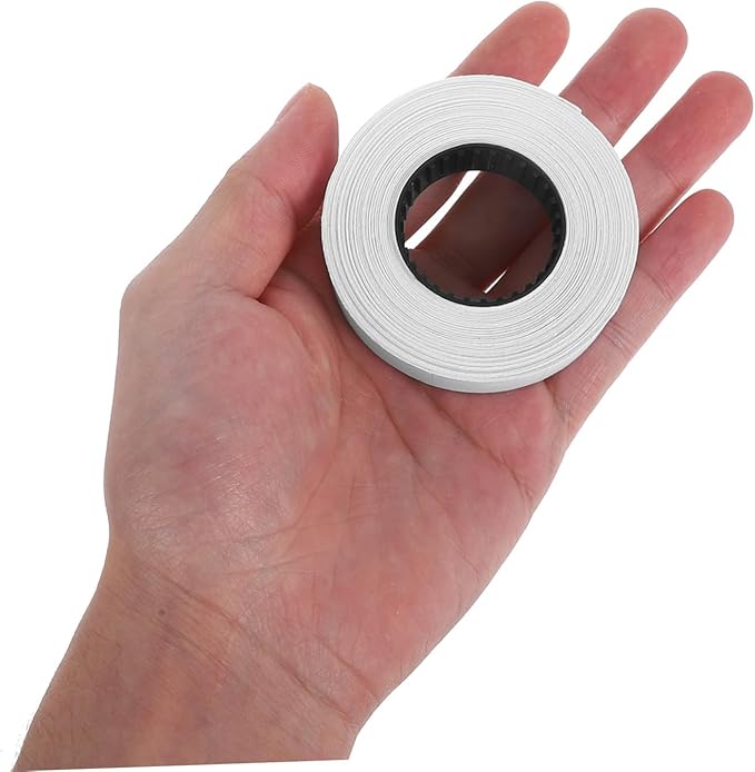 Uonlytech 6600 Price Labeler Paper Roll 10 Rolls Price Marker Accessories White Stickers and Labeling