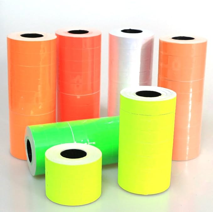 Pricemarker Labels,Double Line Price Label Paper for MX-6600 Price Gun Labeller,10 Rolls 5000 pcs (Green)