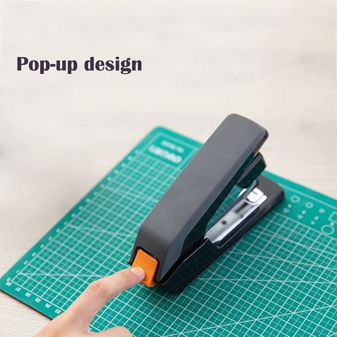 Desk Stapler Thickened Stapler Office Stapler 40 Pages Capacity Can Save Effort and Reduce Workload Compact Type Suitable for School Office Or Desk School Supplies (Color : Black)