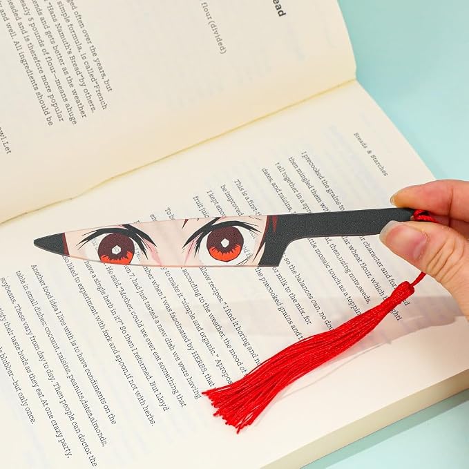 Anime Demon Kamado Acrylic Bookmark - Anime Tanjiron Zenitsu Giyuu Kyoujurou Figure Page Mark Reading Tool, Holiday Gifts for Reading Fans Book Lovers Bookworm (4PCS Set A)