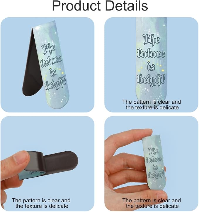 Magnetic Bookmarks, 15PCS Bookmark, Cute Bookmarks, Magnet Bookmark Clips, Bookmarks for Women Men Kids Reading, Teacher Bookmark, Graduation Inspirational Bookmark(Style-2)