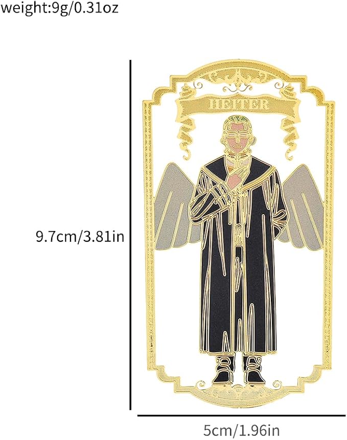 Anime Frieren: Beyond Journey's End Bookmark Stainless Steel Manga Fans Cartoon Fashion Student Scholar Learning Gift (Heiter)