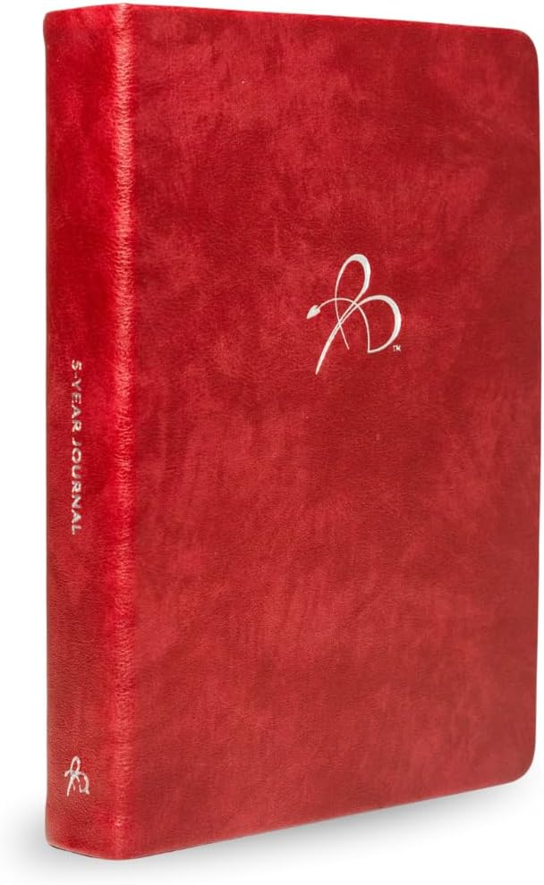 Bright Line Eating 5 Year Journal - Vegan Leather Journal w/Daily Entries – Berry Memory Book Journal for Women & Men – 5 Year Journal for Tracking Memories, Ideas, Devotions & Progress (Berry)