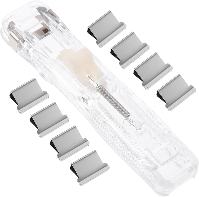Operitacx 3sets Reusable Document Stapler Paper Clips Office Binding Tool for and Document Organization for Home School and Travel