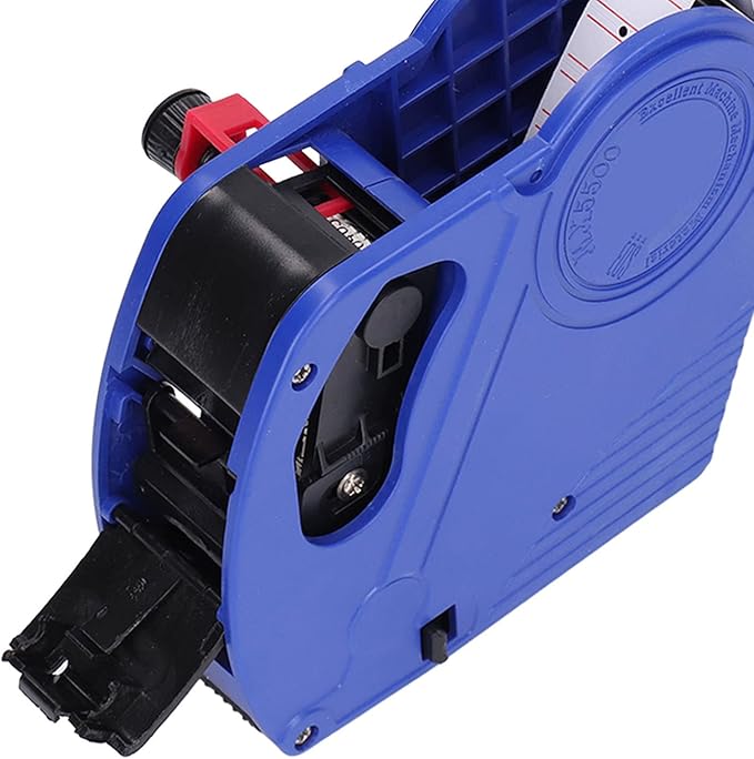 gernie MX-5500 8 Digits Price tag Gun, Pricing Gun, Label Maker Pricing Label Gun to Label Clothing, Toys, Luggage, Carpets Numerical Tag Gun for Office, Grocery Store Marking (Blue), 21 x 12mm
