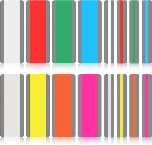 16 Pieces Guided Reading Strips with 2 Sizes, Colored Overlay Dyslexia Tools for Kids and Teacher Supplies, Highlight Bookmark Line Readers for Students and Teacher Must Have