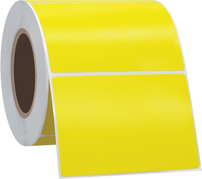 Hybsk 3x2 inch Color Direct Thermal Labels for Shipping, Barcodes, Address, Compatible with Rollo Label Printer & Zebra Desktop Printers (3"x2",Yellow)