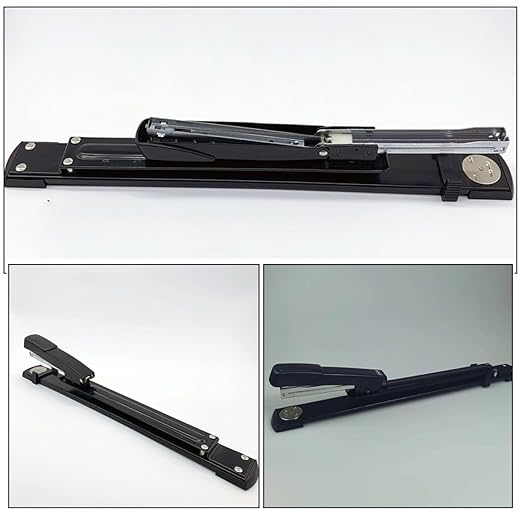 Long Arm Stapler Desktop Stapler with Hole Punch for School and Office Use