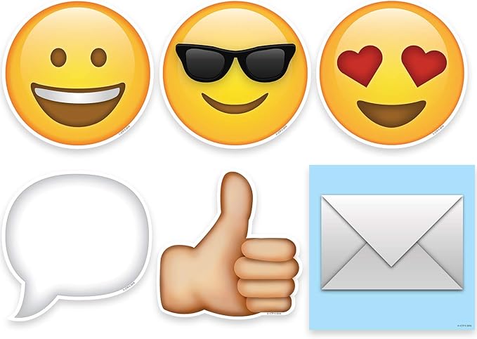 Creative Teaching Press Emoji's Cut Outs, 6" (6068)