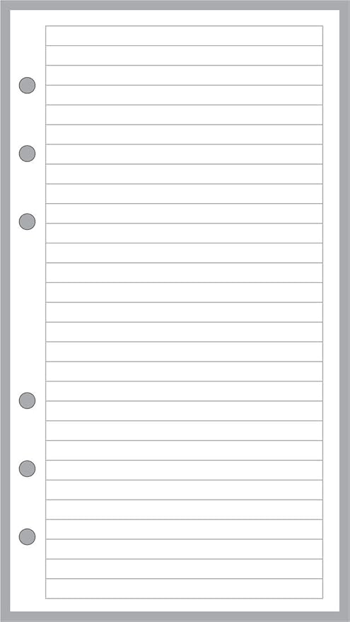 Personal Size Auto Fuel and Maintenance Log, Sized and Punched for Filofax Personal Notebook (3.7" x 6.75")