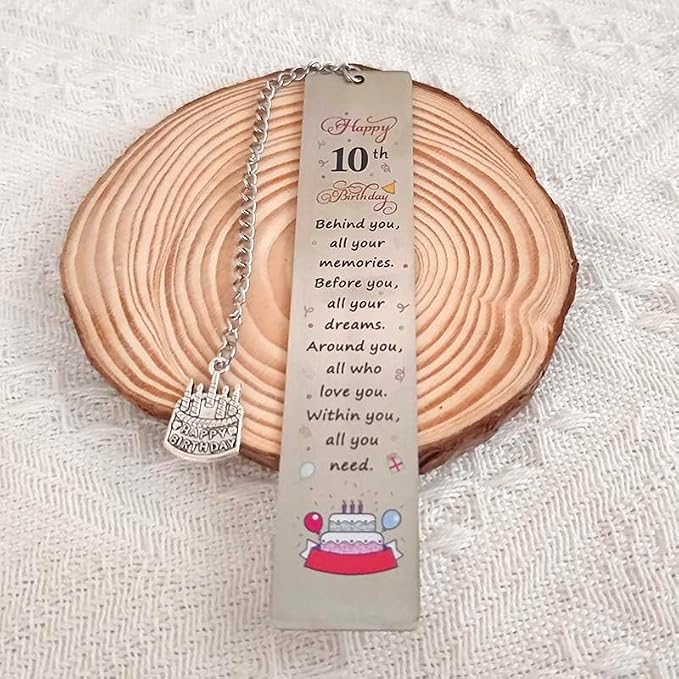 10th Birthday Bookmark Gifts Behind You All Your Memories Bookmarks | 10 Year Old Girl Boy Birthday Gifts for Book Lovers 10 Yrs Old Daughter Birthday Gifts