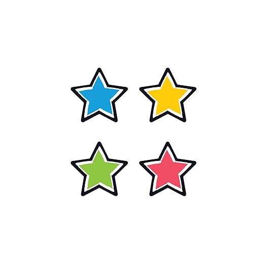 TREND enterprises, Inc. Bold Strokes Stars Mini Accents Variety Pack, 36 ct