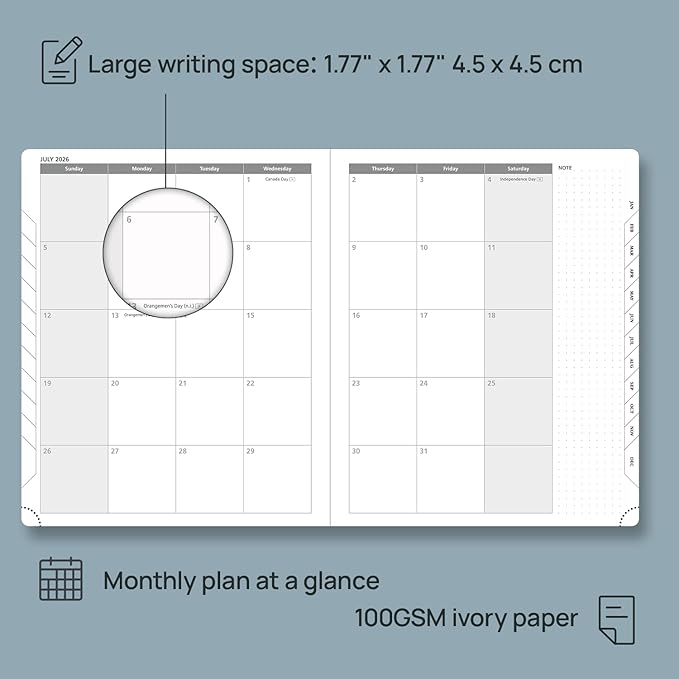 POPRUN 2026 Planner (Large-8.5'' x 10.5''), 2026 Weekly Calendar (Jan. 2026-Dec. 2026) with Hourly Time Slots, Weekly Monthly Appointment Book for Time Management, Leather Soft Cover - Green