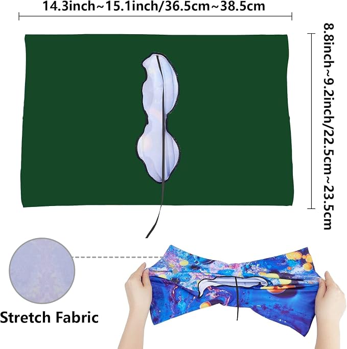 CRASPIRE Stretchable Book Cover Protector Up to 9x11In Washable Reusable Watermelon Fruit Jumbo Fabric Cloth Elastic Sleeve Stretchy Wrap for Hardcover Paperbacks Book Lover Gift Notebook Textbook