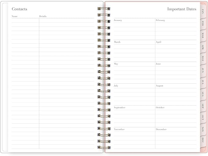 Blue Sky Rachel Parcell 2027 Weekly and Monthly Planner Calendar, January 2027 - December 2027, 5" x 8", Clear Pocket Cover, Durable Twin Wire Binding, Laminated Tabs, Pocket, Stickers, Cherie