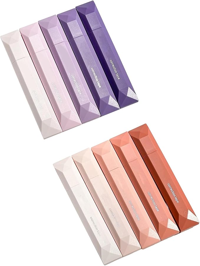 White Out Correction Tape, White Out Tapes, Correction Tapes with Lid, Tape RollerInstant CorrectionTapes, Cute CorrectionRollers Aesthetic Stationery for Students Stationery Supplies