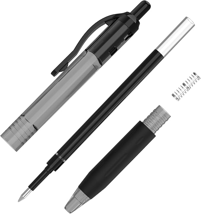 EYEYE G-103 Retractable Gel Pens Black 0.5mm, 25 Pack Extra Fine Point Gel Ink Pens Quick Drying, 0.5 mm Fine Piont Ballpoint Pen Smooth Writing for Office School Supplies