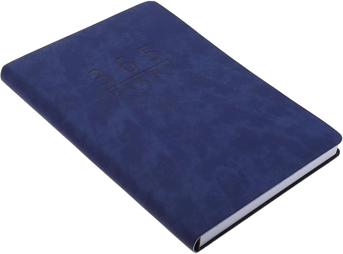 Lurrose 2024 English Calendar Notebook 365-Day Portable Planner Dividers for Daily Scheduling Office Use and Academic Planning
