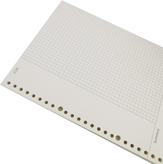Zelten 2 Pack A4 120 Sheets/240 Pages Connell Loose Leaf Punched Paper Refills Paper for 4 Hole Binder Personal Organizer Diary Notebook Refillable Planner