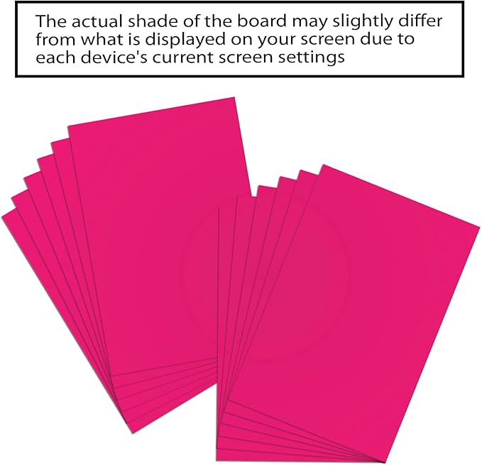 BAZIC Products Poster Board Fluorescent Fuchsia 22" x 28" 25 Sheets