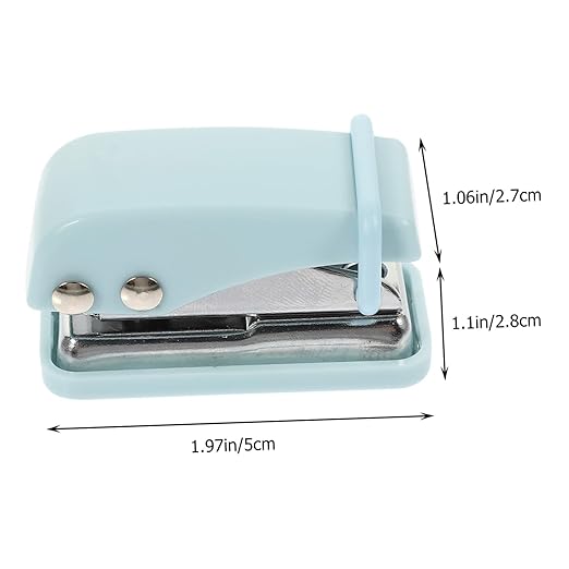 Holibanna Mini Hole Puncher Compact Single Hole Punch for Office School and Home Use Ergonomic Design Durable for Adults