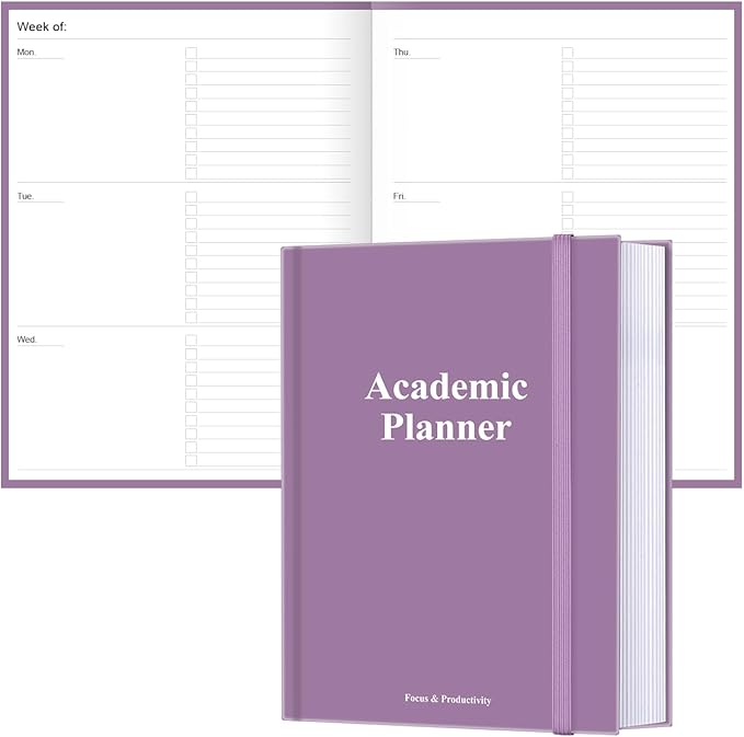 Academic Planner for 2026-2027 or Anytime – 8.5" x 11" Undated Weekly Student Planner For Homeschool, High School, College & Nursing Students, 200 Pages, Green Leaf