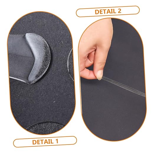 TEHAUX 14sheets Removable Double Sided Tape Stickers Material Easy Peel and Stick for Wall Decor Office Home