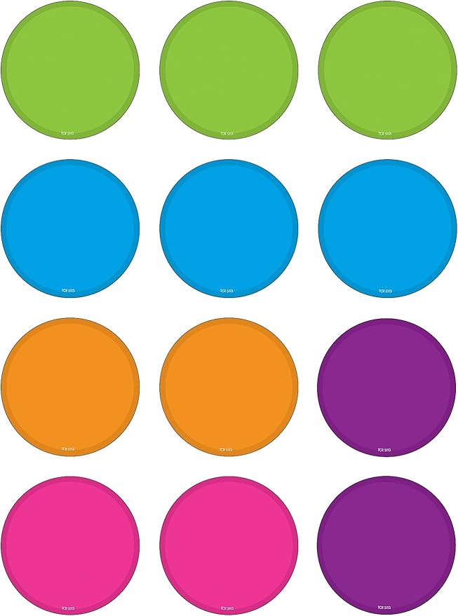 Teacher Created Resources Bright Colors Circles Mini Accents (TCR5113)