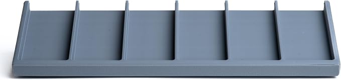 Remote Holder Organizer Pedestal Caddy compatible with Lutron Pico Remotes, Anti-Slip Feet, Holds 6 Remotes, Grey, Indoor Use Only