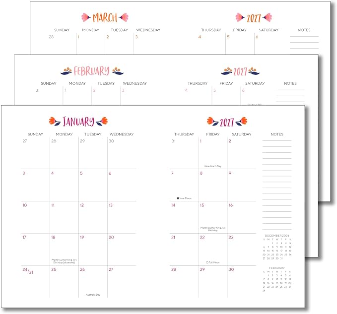 High Note 2027 Planner, 17-Month Weekly & Monthly Flexible Cover Calendar Book with Goal & Project Planning Pages, August 2026 – December 2027, 5.75" x 7.5" by Jess Phoenix