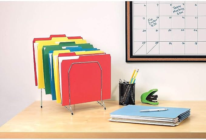 Staples File Folders, Letter Size, 1/3‑Cut Tabs, Assorted Positions, Assorted Colors, 50/Pack