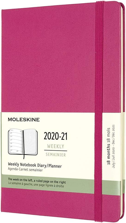 Moleskine 18 Month 2020-2021 Weekly Planner, Hard Cover (DHD1318WN3Y21)