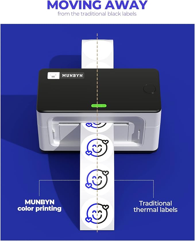 2" Color Printing Thermal Label Stickers+Shipping Label Holder