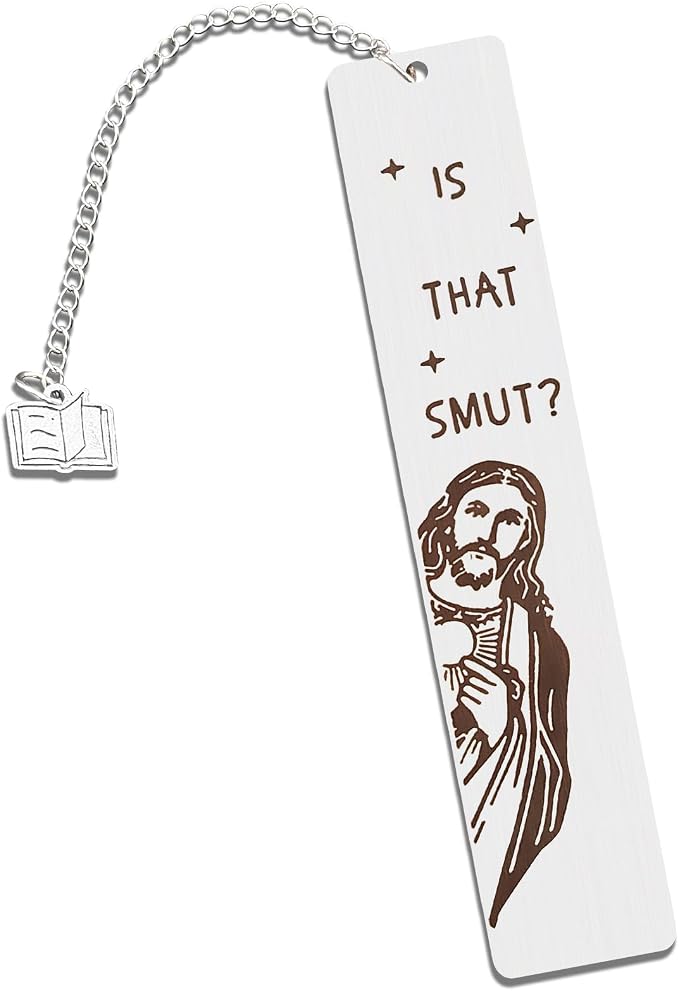 Funny Christmas Gifts Bookmark, Stainless Steel Generic Bookmark, Christian Book Marker Gifts for Friends, Female, Bookish Nerd, Book Lover, Birthday Christmas Gift Easter Gift
