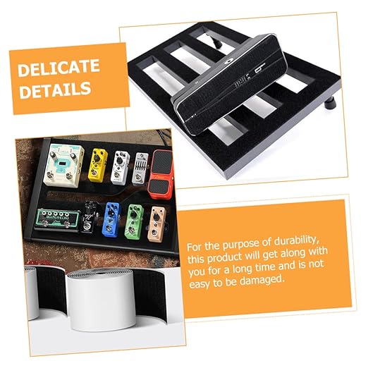 Kisangel 2rolls Professional Pedalboard Mounting Tape Hook and Strip for Electric Guitar Pedals Strong Adhesive Tape for Pedal Board for Musicians and Guitar Enthusiasts