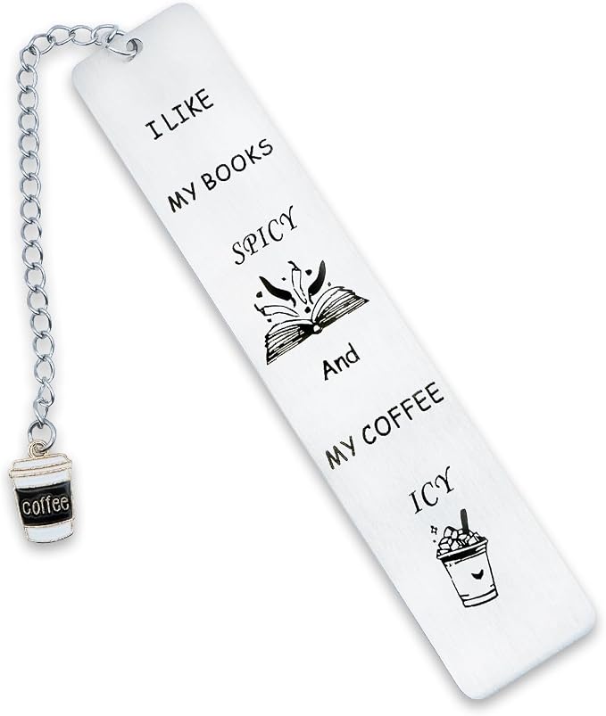 Spicy Bookmarks for Women, Friendship Reading Gifts for Girls, Coffee Lovers Book Lovers Gift for Readers, Funny Gag Birthday Christmas Gifts for Her, Book Club Gift Idea