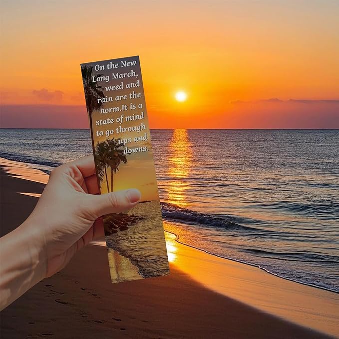 30Pcs Motivational Landscape Bookmarks Inspirational Page-Markers with Uplifting Quotes for Students Kids Teens Adults and Reading Lovers